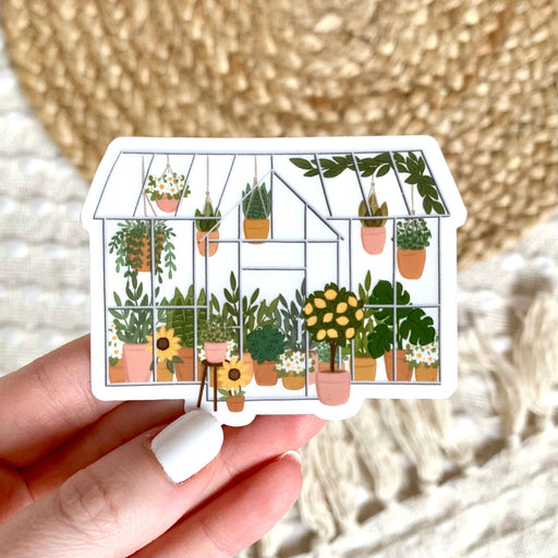 Clear Greenhouse Sticker, 3.25x2.5in
