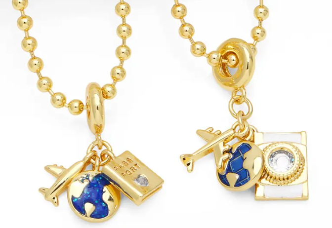 Travel Talisman Stainless Steel Necklace: Passport