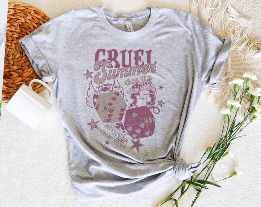 Cruel Summer Pink Dice - Taylor Inspired T-Shirt