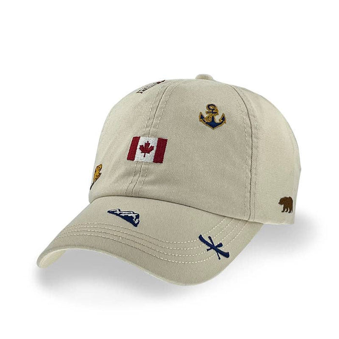 Canada Icons All-Over Embroidery Cotton Cap