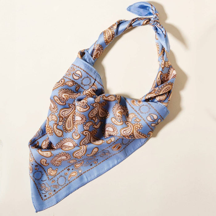 Classic Paisley Silk-Feel Polyester Bandana