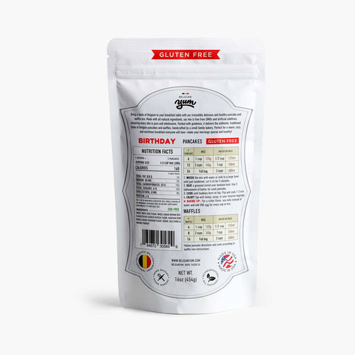 Belgian Pancake-Waffle Breakfast Mix–Birthday-GLUTEN FREE