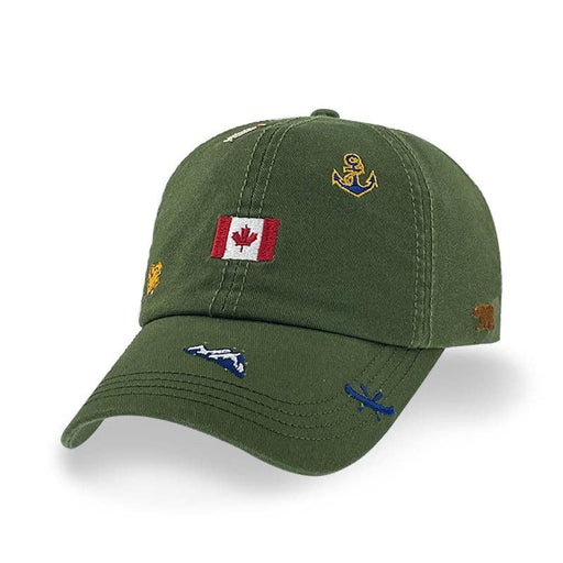 Canada Icons All-Over Embroidery Cotton Cap