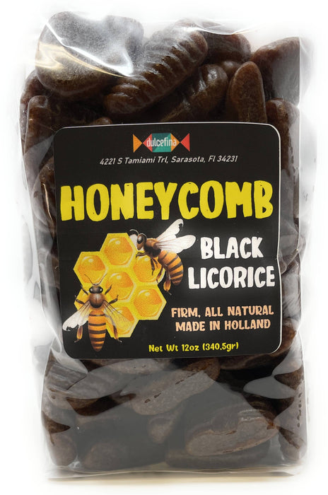 Dutch Honey Bee Black Licorice 11oz Bag
