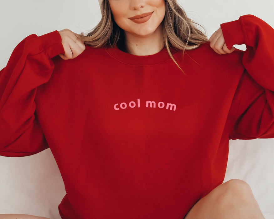 Embroidered Cool Mom Sweatshirt - Mother's Day Gift