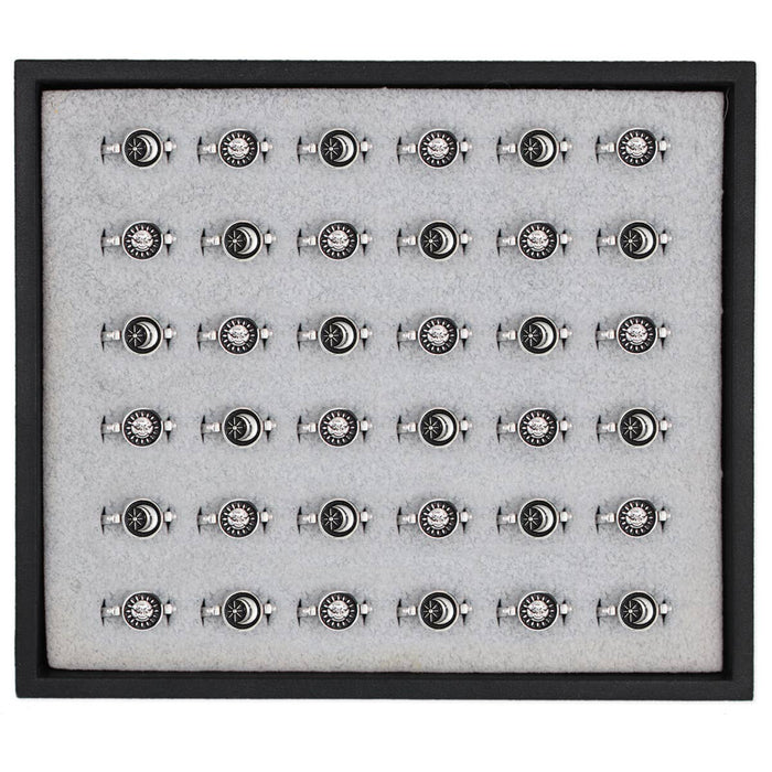 Silver Celestial Spin Ring Display