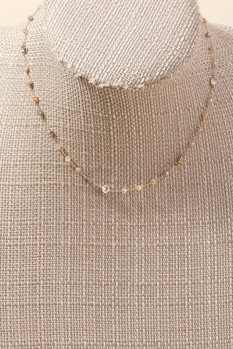 Ball Beaded Dainty Chain Necklace