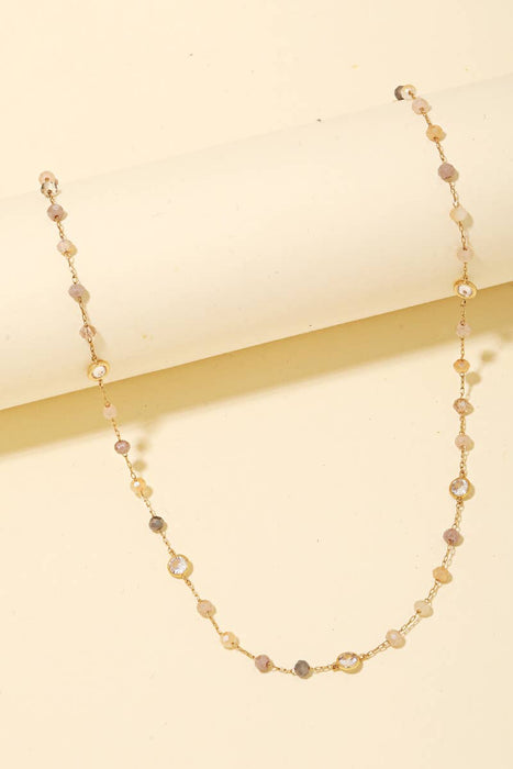 Ball Beaded Dainty Chain Necklace