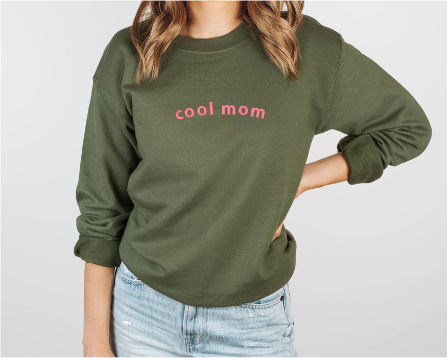 Embroidered Cool Mom Sweatshirt - Mother's Day Gift