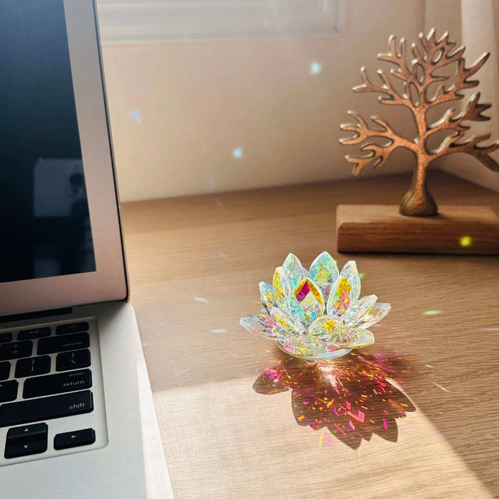 Lotus Light Bloom Desk Suncatcher