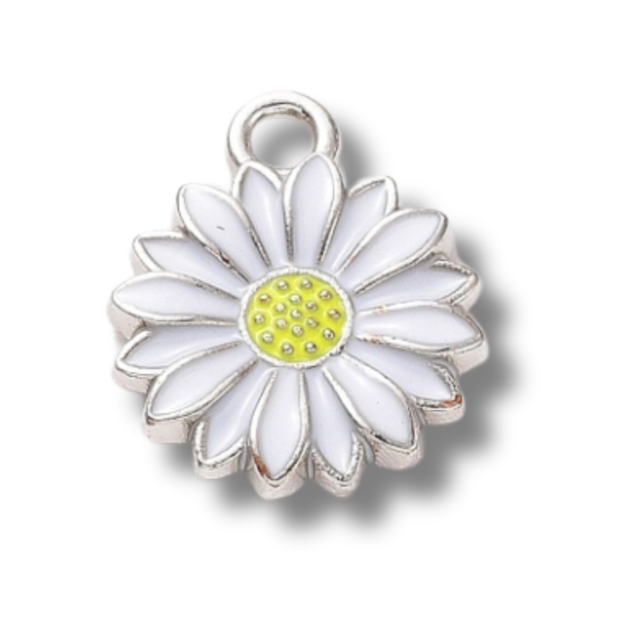 Daisy Silver Charm