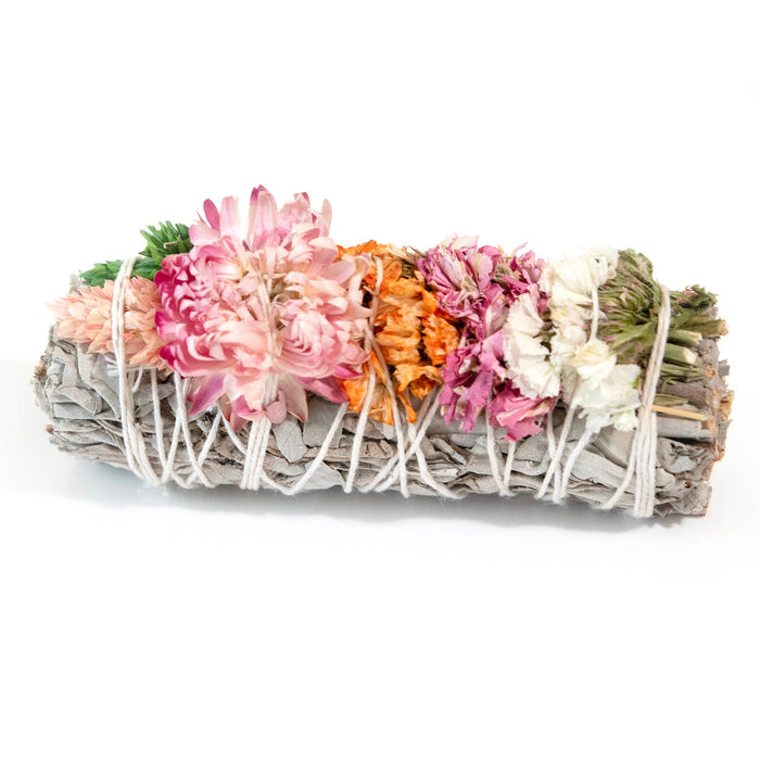 Andaluca - 4" Sherbet Color Sage Smudge Stick