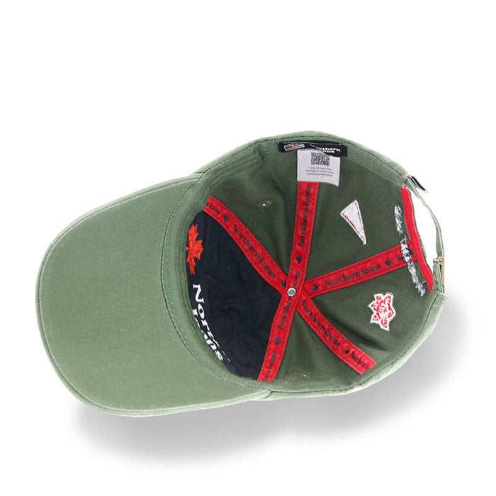 Canada Icons All-Over Embroidery Cotton Cap