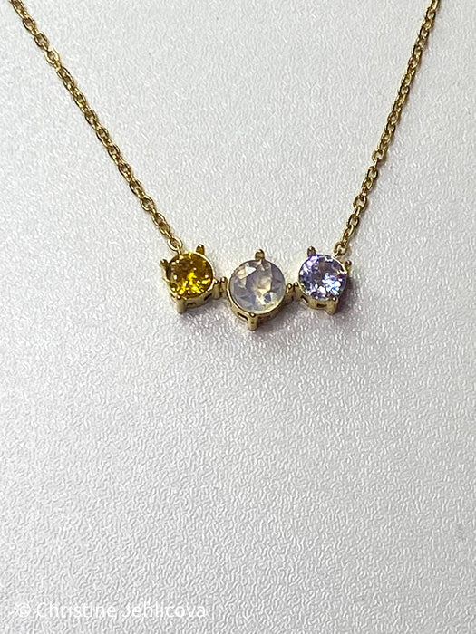 Acrostic Secret Message Necklace JOY