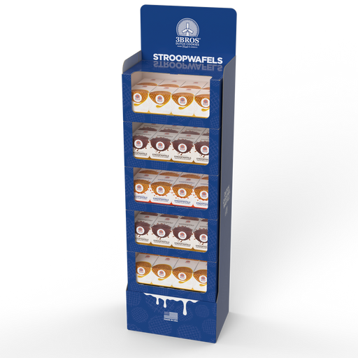 STROOPWAFEL FLOOR DISPLAY - 3 Irresistible Flavors in