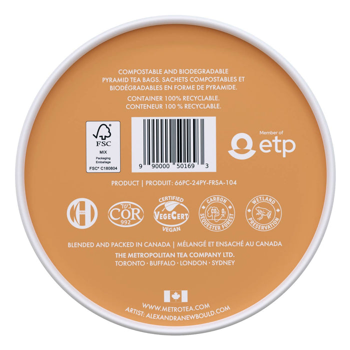 Crème Au Caramel Luxury Herbal Tea – 24 Pyramid Bags