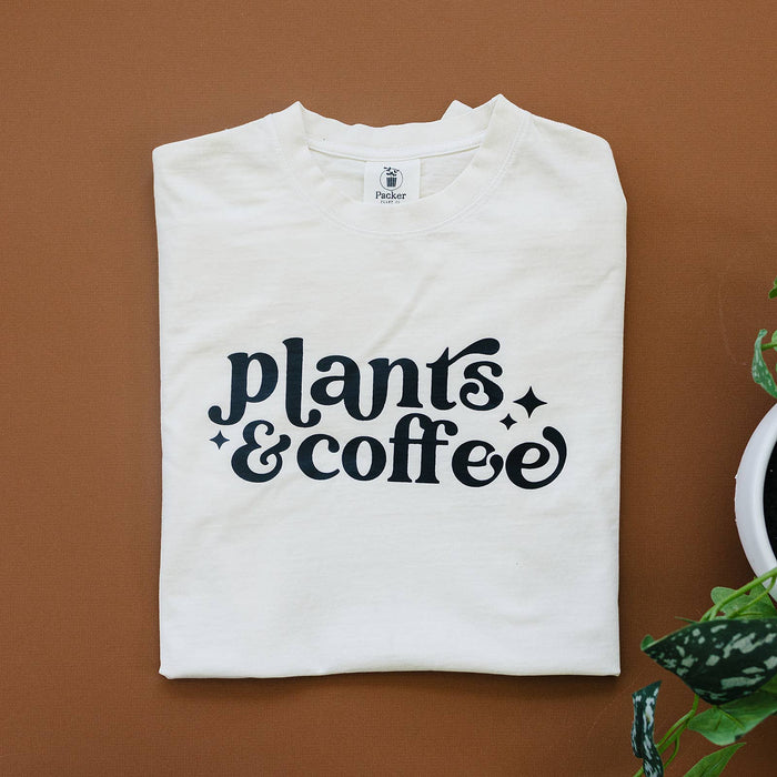 Plants & Coffee green juniper | Graphic Tee | Gifts for Plant Lovers