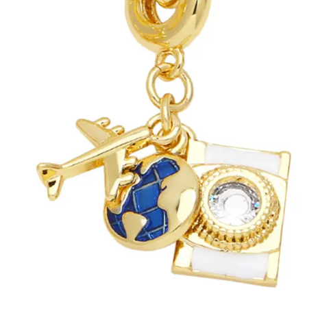 Travel Talisman Stainless Steel Necklace: Passport