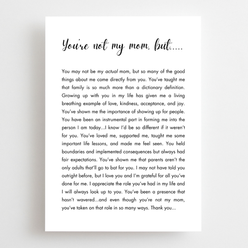 The Lettery Studio - Mother's Day Card - Like A Mom
