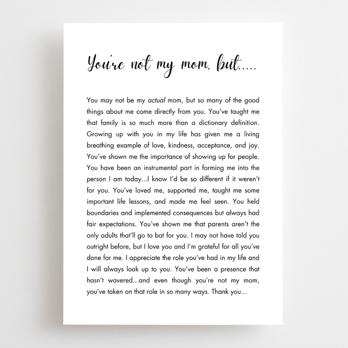 The Lettery Studio - Mother's Day Card - Like A Mom