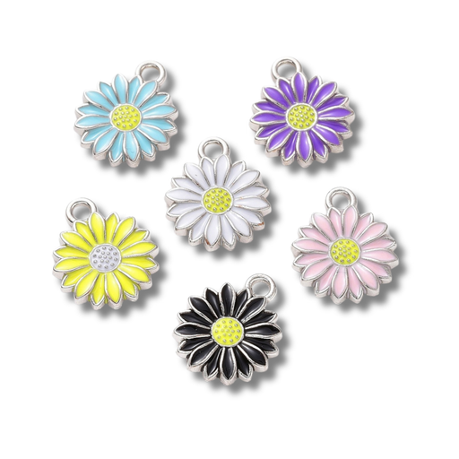 Daisy Silver Charm