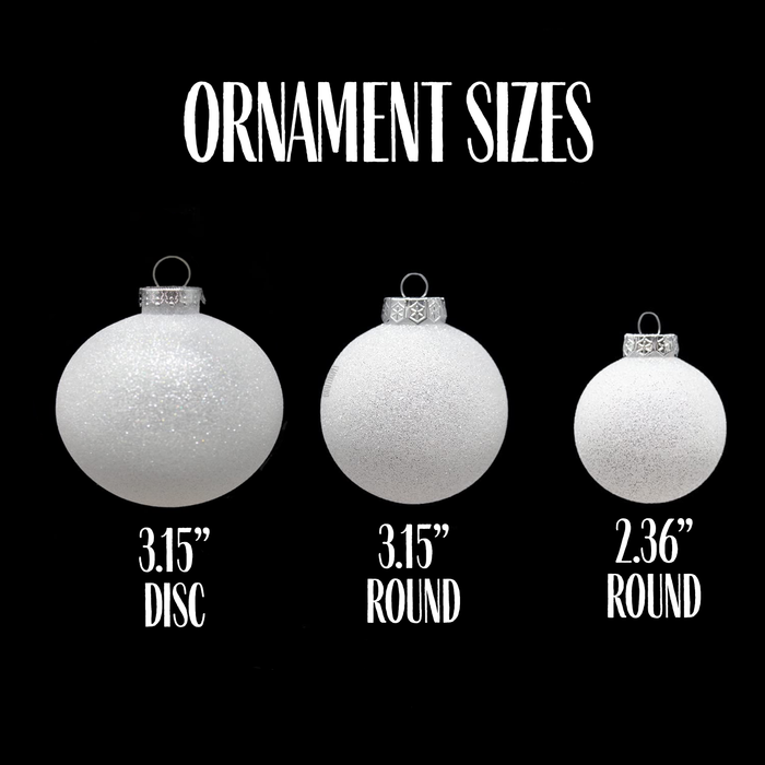 Taylor Swift Christmas Ornament | Glitter | Plastic | Eras: Folklore / Round 2.36”