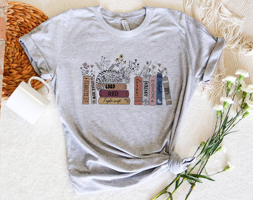 Taylor Inspired Albums As Books - Eras Books T-Shirt