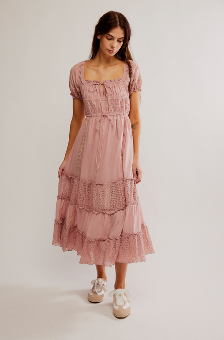 Dress Midi Falling Sun Mauve