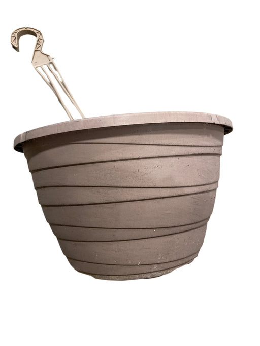 Pot hanging basket 12” taupe