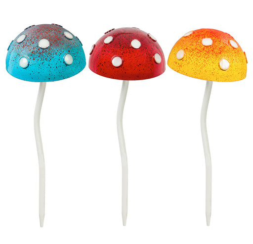 mushroom stake glow in the dark 12"