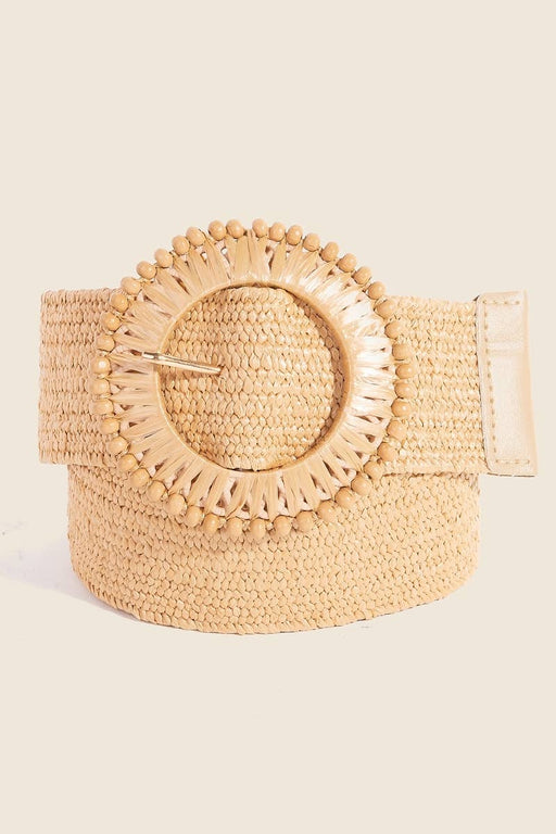 Elastic Braided Hoop Buckle Belt