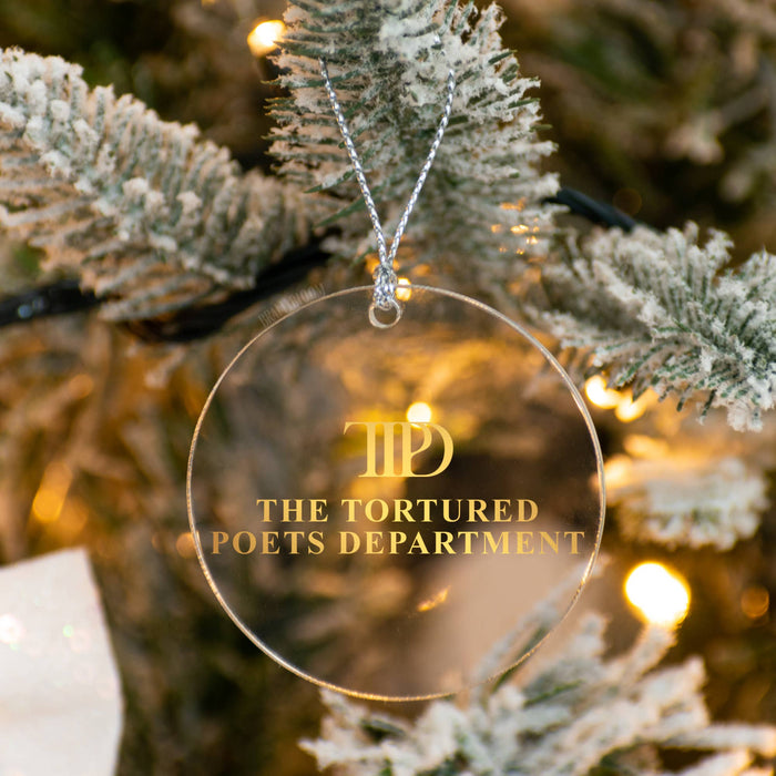 The Tortured Poets Department Acrylic Ornament | Swiftie