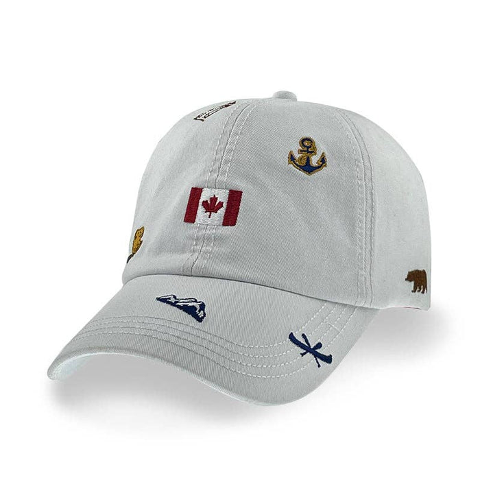 Canada Icons All-Over Embroidery Cotton Cap