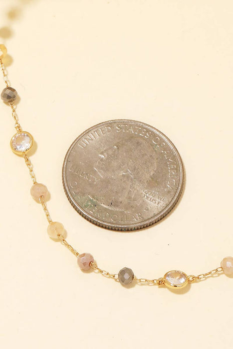 Ball Beaded Dainty Chain Necklace