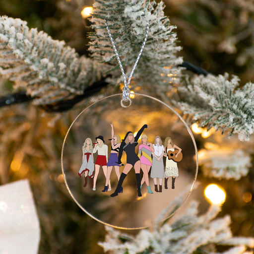 Taylor Swift Eras Outfits Acrylic Ornament | Swiftie