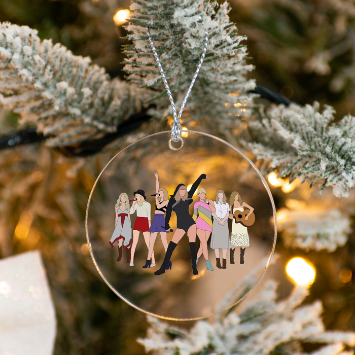 Taylor Swift Eras Outfits Acrylic Ornament | Swiftie