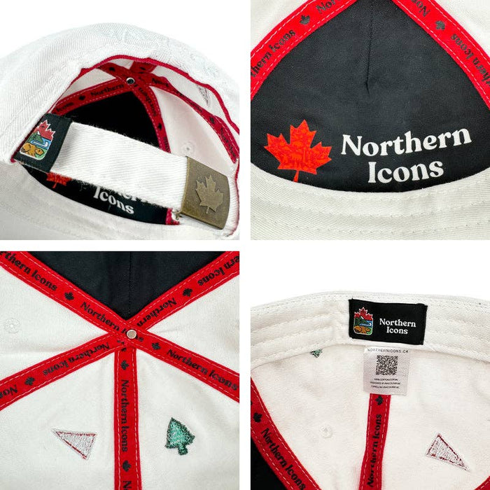 Canada Icons All-Over Embroidery Cotton Cap