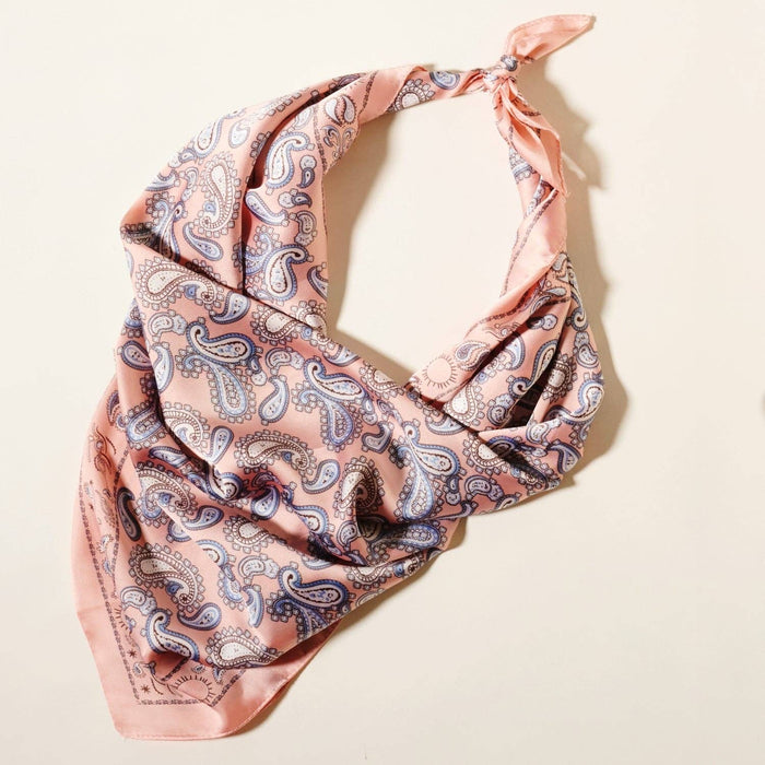 Classic Paisley Silk-Feel Polyester Bandana
