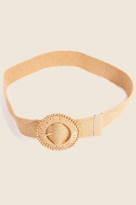 Elastic Braided Hoop Buckle Belt