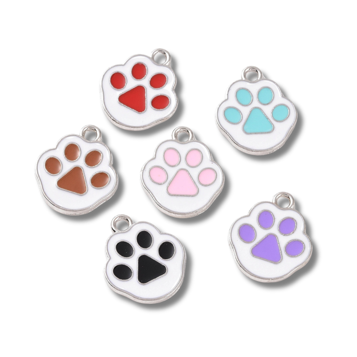 Cat Paw Silver Charm