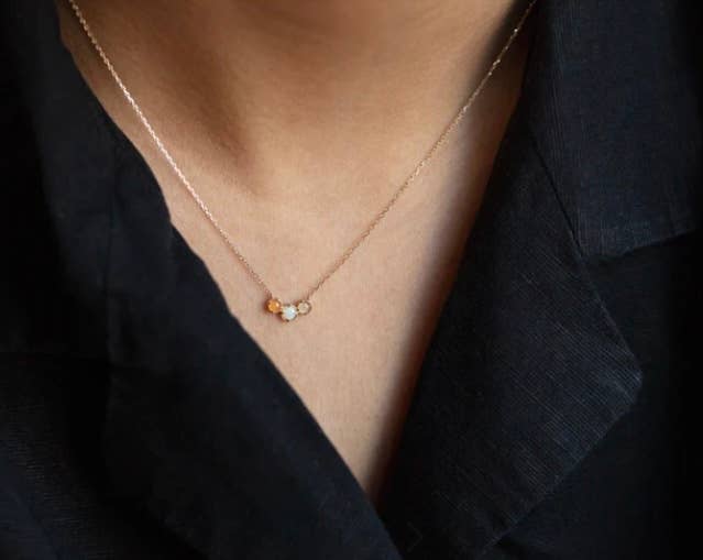 Acrostic Secret Message Necklace JOY