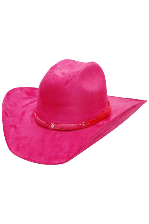Faux Nubuck Suede Cutter Cowboy Hat