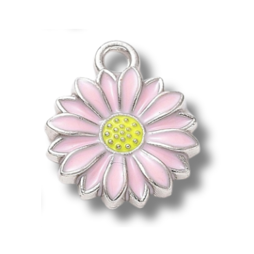 Daisy Silver Charm