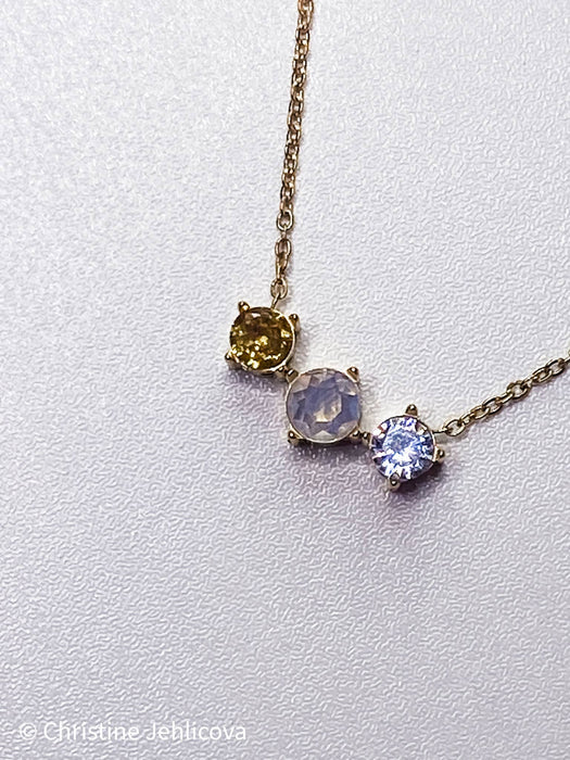 Acrostic Secret Message Necklace JOY