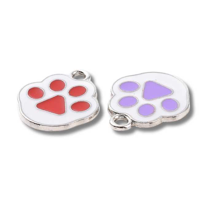 Cat Paw Silver Charm