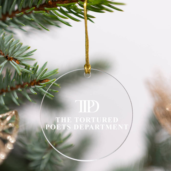 The Tortured Poets Department Acrylic Ornament | Swiftie