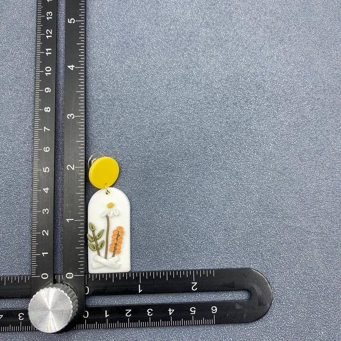 Polymer Clay Flower Dangle Earrings