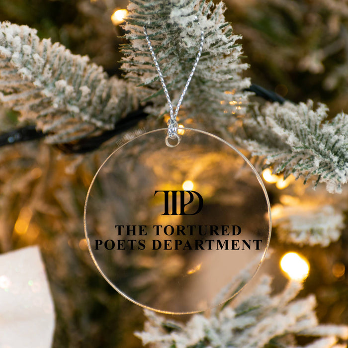 The Tortured Poets Department Acrylic Ornament | Swiftie