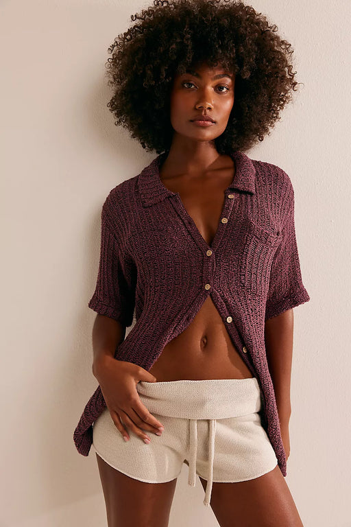 RITA SWEATER SHORT / BARNACLE ISLAND