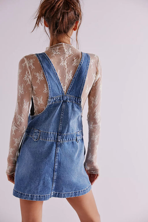 EDIE DENIM SKIRTALL in NIMBUS